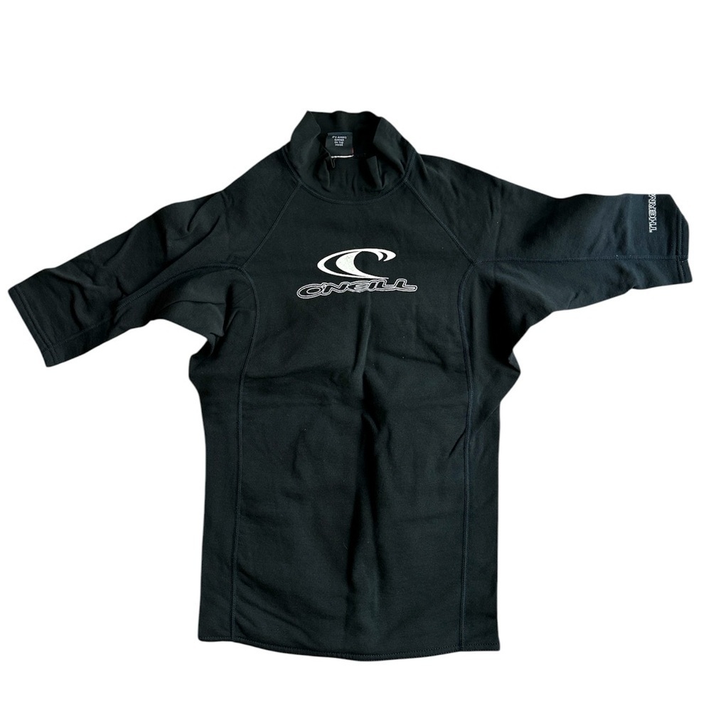 O'Neill Black Short Sleeve Swim Rash Guard Small